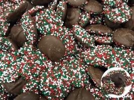 Repperts Christmas Nonpareils Dark Chocolate 1lb 